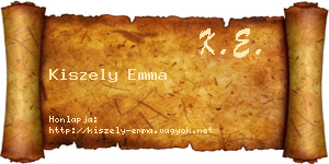 Kiszely Emma névjegykártya